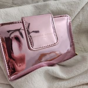 Metallic Adrienne Vittadini studio wallet